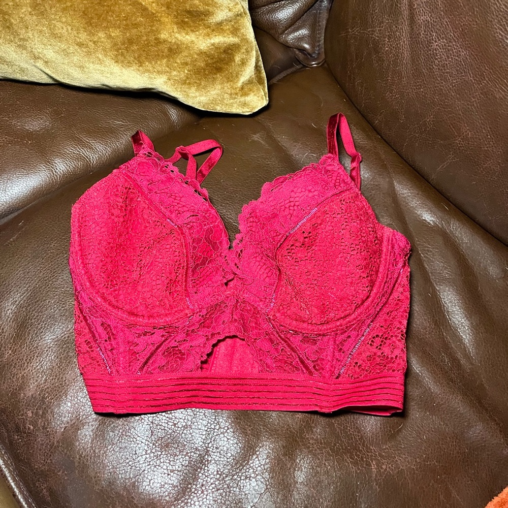 Victoria's Secret Longline Bustier Corset Bra Size 32D